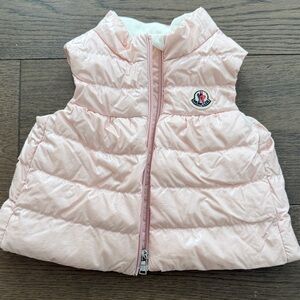 Moncler Light Pink Quilted Vest